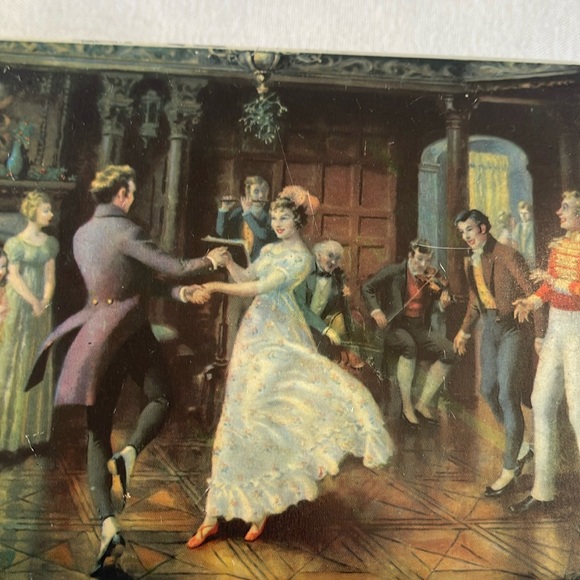 VINTAGE Thorne’s Toffee Tin Box/Christmas Dance Scene - Picture 2 of 7